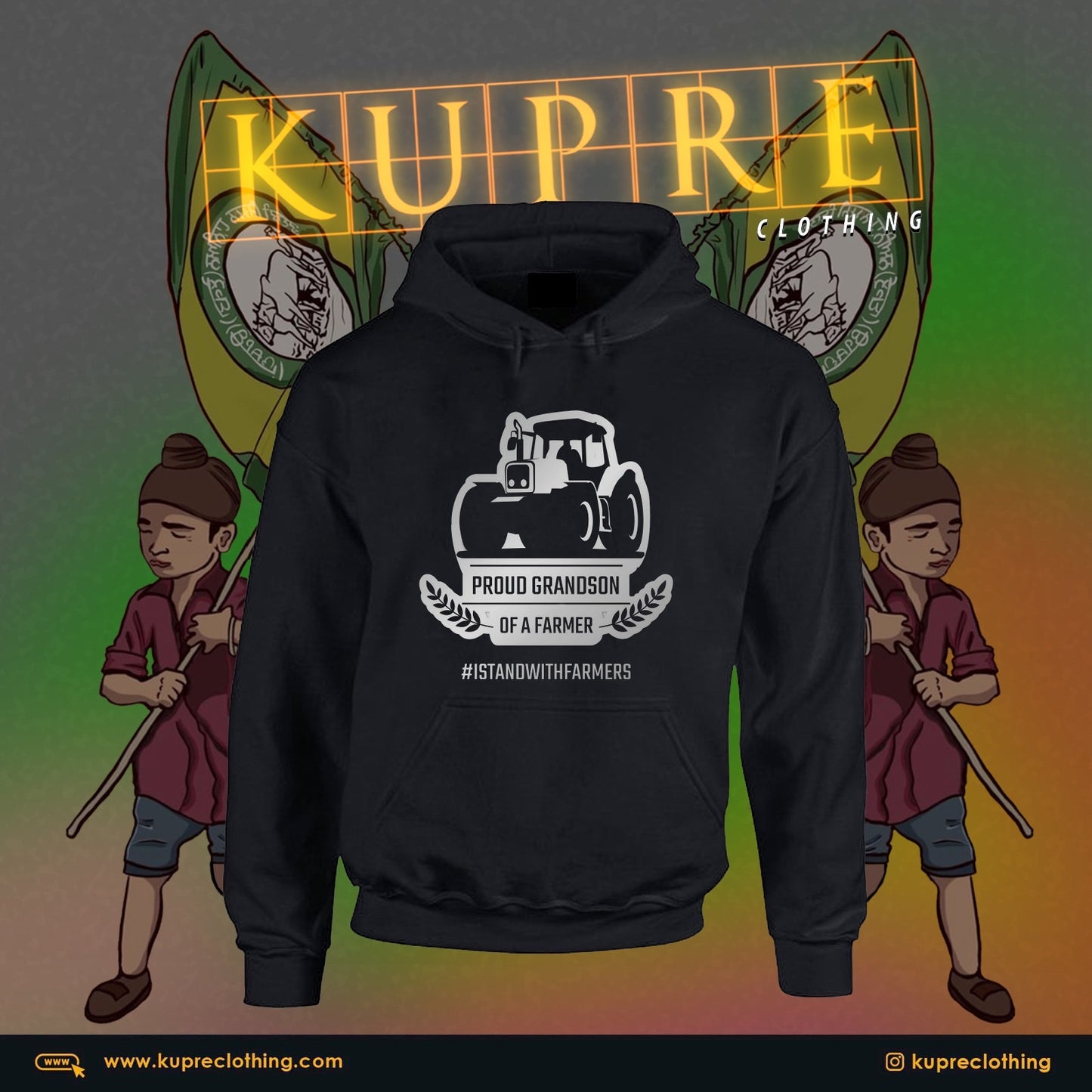PROUD GRANDSON OF A FARMER - Hoodies