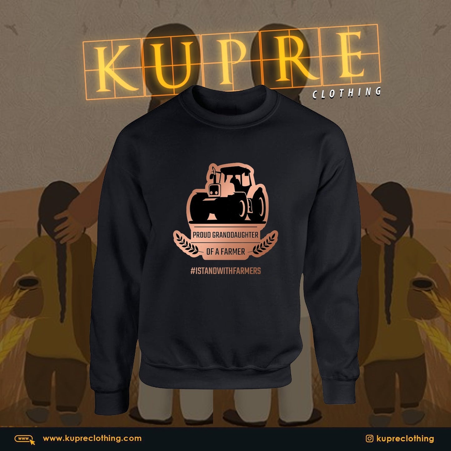 PROUD GRANDDAUGHTER OF A FARMER - Sweatshirt
