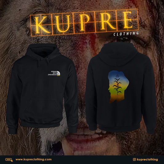 KISAAN EKTA ZINDABAAD - HOODIES-BLACK